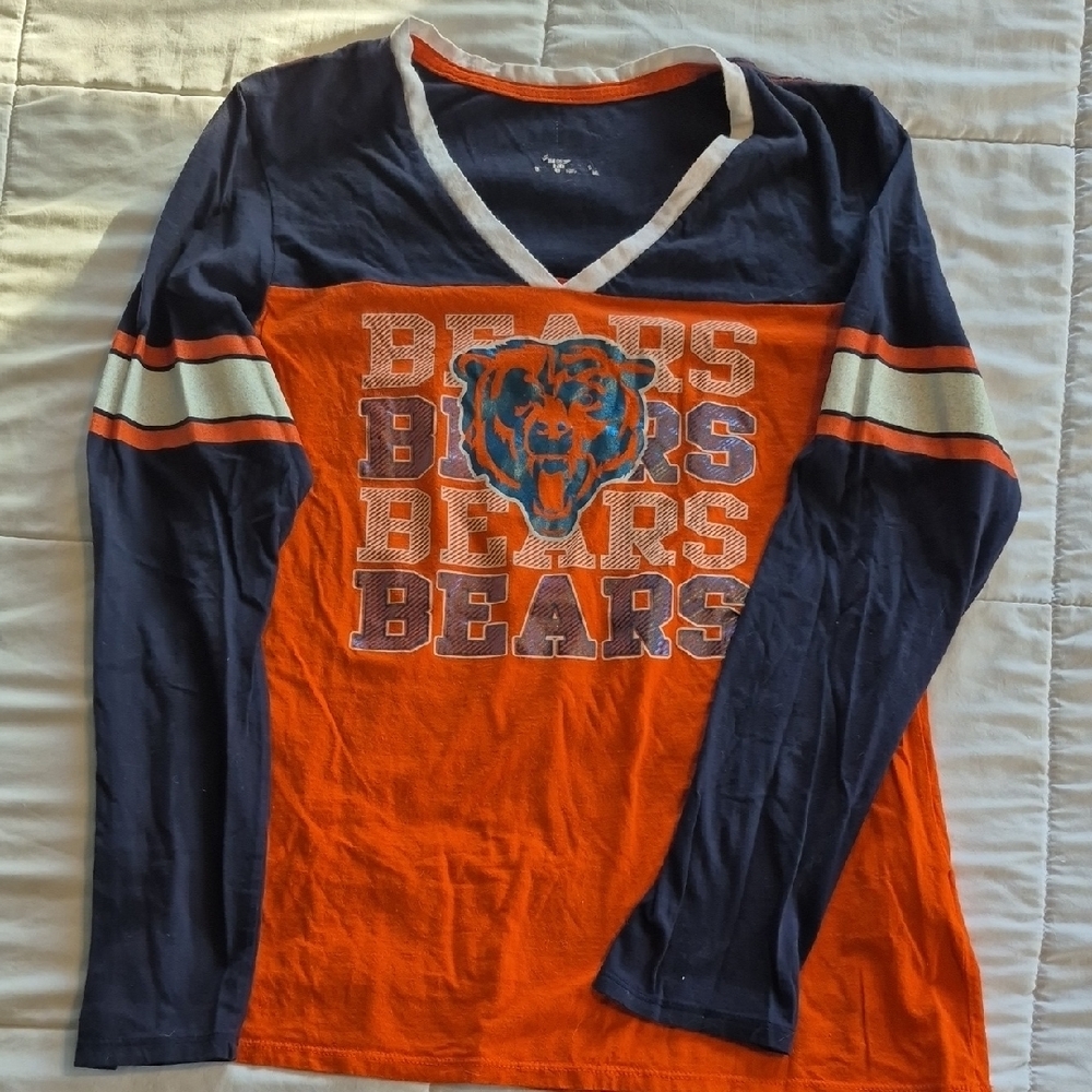 Bears Kids Long Sleeve Shirt - Orange and Blue
